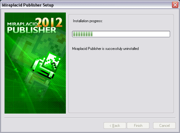Miraplacid Publisher : Reinstallation Step 2/2