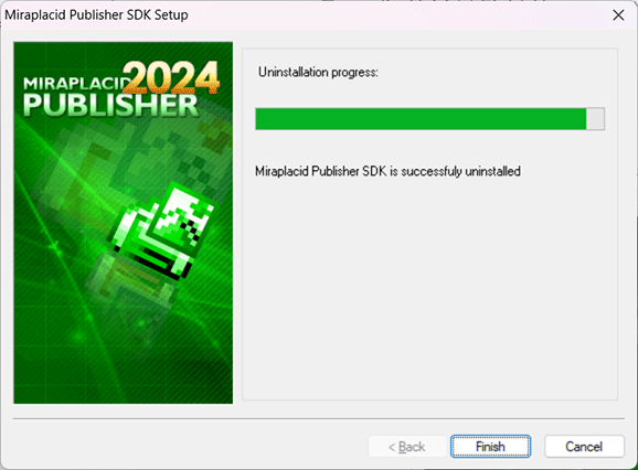 Miraplacid Publisher : Uninstallation Step 2/2