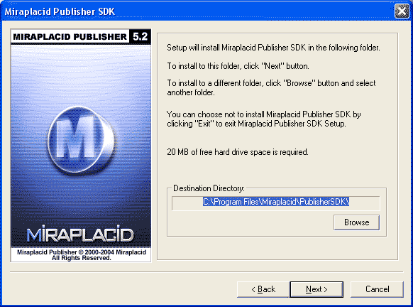 Miraplacid Publisher SDK : Installation Step 3/4