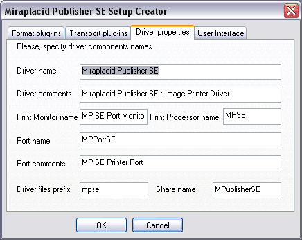 Miraplacid Publisher : Setup Maker: Names