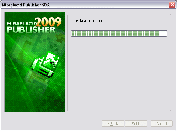 Miraplacid Publisher : Uninstallation Step 2/2