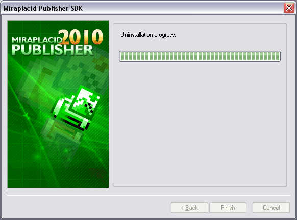 Miraplacid Publisher : Uninstallation Step 2/2