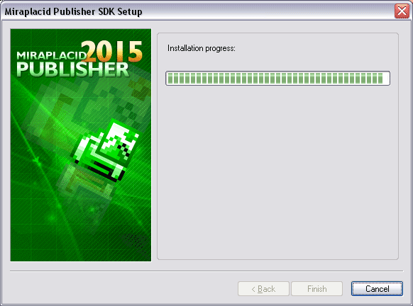 Miraplacid Publisher : Installation Step 5/5