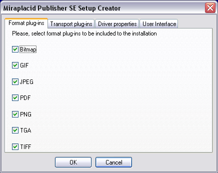 Miraplacid Publisher Setup Maker: Format