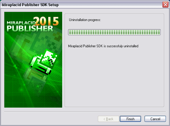 Miraplacid Publisher : Uninstallation Step 2/2