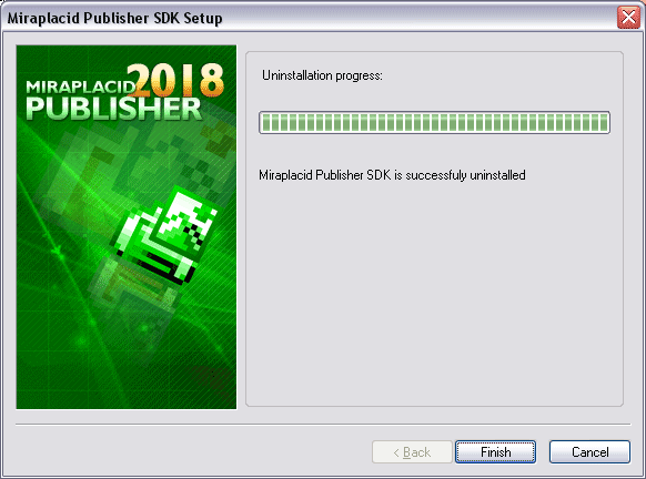 Miraplacid Publisher : Uninstallation Step 2/2