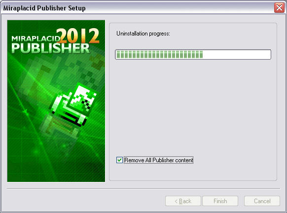 Miraplacid Publisher : Uninstallation Step 2/2