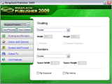 Miraplacid Publisher (Image Printer Driver) Settings Dialog