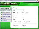 Miraplacid Publisher (Image Printer Driver) Settings Dialog