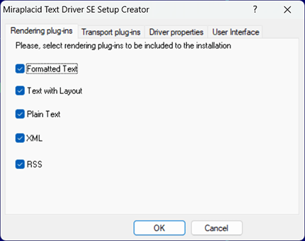 Miraplacid Text Driver Setup Maker: Rendering