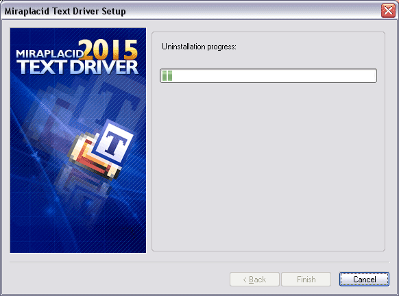 Miraplacid Text Driver : Reinstallation Step 2/2